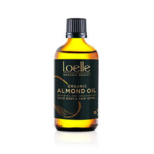 Load image into Gallery viewer, Loelle - Pure, Cold Pressed, Sweet Almond Oil - Natural Anti-Stretch Mark Remedy to Use in Pregnancy - Moisturising Body Oil - Nourishing Face and Hair Oils (100ml)