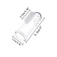 Load image into Gallery viewer, 3/Pack Baby Newborn Infant Toddler Kids Silicone Finger brush Soft Teething Teether Tooth Cleaner Oral Massager BPA Free (Transparent Toothbrush)