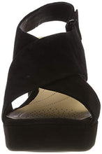 Load image into Gallery viewer, Clarks Women's Ankle-Strap Ankle Strap Sandals, Black Black Suede, 6.5 UK