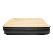 Load image into Gallery viewer, Benross Avenli 88030 High Raised Flocked Airbed | Queen Size | Built in Pump | Quick & Easy Inflation, Polyester, Beige/Black