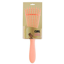 Load image into Gallery viewer, Curl Control - Natural Hair Ez Detangler Brush for Wet Hair Curly Hair Kinky Wavy Hair Coily Hair Textures 3A-4C for all Thick Curly and Afro Hair Curl Patterns (Orange)