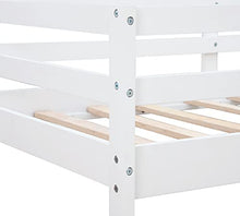 Load image into Gallery viewer, 3FT Pine Wood Frame, Multiple Functions Children Bed with Three Drawers/Desk/Storage Shelves Loft Bed with Metal Accessories, MDF Boards, 190x90cm, 2021 New【UK in Stock】 (White)