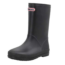 Load image into Gallery viewer, Zorax - UK2 Adult - EU33 - Black Girls Boys Waterproof Non-Slip Kids Motorbike Rain Boots Kids Rain Shoes Wellies Unisex Children Wellington Boots