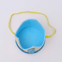 Load image into Gallery viewer, STOBOK Birthday Crown Hat Baby Birthday 1 Year Old Crown Glitter Party Hats Boy Girl Birthday Party Decoration Headdress (Sky Blue)