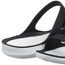 Load image into Gallery viewer, Crocs Women's Swiftwater W Sandal, Black White, 4 UK