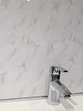 Load image into Gallery viewer, DBS White Marble Bathroom Panels PVC Ceiling Cladding Shower Wall Kitchen (7 Panels)