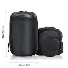 Load image into Gallery viewer, PYBBO 46L Lightweight Compression Stuff Sack for Camping Outdoor Hiking Travelling, Nylon Waterproof Storage Compact Bag for Sleeping Bag, Black