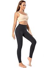 Load image into Gallery viewer, TRENDOUX Leggings, High Waist Tummy Control Slimming Booty Tights, Honeycomb Anti Cellulite Compression Yoga Pants for Workout Running, Women's Leggings - Black S