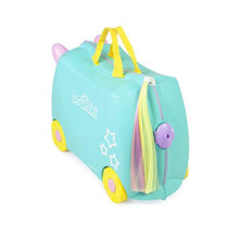 Load image into Gallery viewer, Trunki Children’s Ride-On Suitcase & Kid's Hand Luggage: Una Unicorn (Teal)