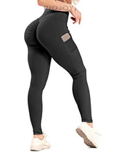 Load image into Gallery viewer, RIOJOY Scrunch Butt Lifting Yoga Pants with Pockets Women High Waisted Gym Leggings