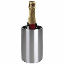 Load image into Gallery viewer, Wine or Champagne Cooler Bucket Double Walled Hygienic Stainless Steel for Dinner Parties, BBQ, Fine Dining, Hen Party, Wedding Table, Champagne, Prosecco (1 Item) (2 Pack)