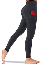Load image into Gallery viewer, TRENDOUX Leggings, High Waist Tummy Control Slimming Booty Tights, Honeycomb Anti Cellulite Compression Yoga Pants for Workout Running, Women's Leggings - Black S