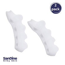 Load image into Gallery viewer, Silicone Toe Separators - Toe Straightener for Yoga Ballet and Running - Bunion Corrector Toe Spreader - Toe Spacer for Overlapping Toes, Hallux Valgus - Relief from Pressure and Friction by Sandine