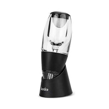 Load image into Gallery viewer, Hotder Wine Aerator, Acrylic Red Wine Decanter Pourer with Base Gift Set for Christmas New Year Party Wine Lover Gift-Black