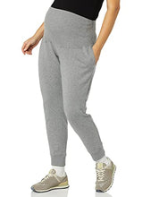 Load image into Gallery viewer, Amazon Essentials Maternity Over Under Studio Terry Lounge Pant, Grey Heather, M