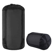 Load image into Gallery viewer, PYBBO 46L Lightweight Compression Stuff Sack for Camping Outdoor Hiking Travelling, Nylon Waterproof Storage Compact Bag for Sleeping Bag, Black