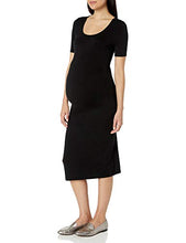 Load image into Gallery viewer, Amazon Essentials Maternity Short-sleeve Dress, Black, S