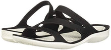 Load image into Gallery viewer, Crocs Women's Swiftwater W Sandal, Black White, 4 UK