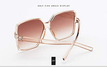 Load image into Gallery viewer, Dollger Oversized Square Sunglasses for round faces for Women Big Large Wide Fashion Shades for Men 100% UV Protection Unisex Brown