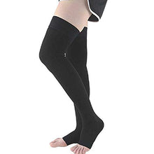 Load image into Gallery viewer, Dr Sock Soothers Socks, Casiz Doctor Developed Copper Infused Foot Compression Sleeves for Plantar Fasciitis Achilles Ankle Anti Fatigue Black XXL