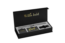 Load image into Gallery viewer, Willis Judd Mens Titanium DAD Bracelet Engraved Best Dad Ever with Gift Box & Link Removal Tool
