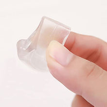 Load image into Gallery viewer, 4pcs Soft and Gentle Clear Gel Toe Separators for Overlapping Toes Bunions Big Toe Alignment Corrector and Spacer - Large