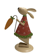 Load image into Gallery viewer, khevga decorative metal bunny easter bunny easter decoracion Set of 2 (Gruen)