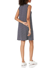 Load image into Gallery viewer, Daily Ritual Women's Jersey Relaxed-Fit Muscle-Sleeve Swing Dress, Navy/White, Stripes, L