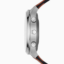 Load image into Gallery viewer, Skagen Men's Hybrid HR 42 Smartwatch, Silver Stainless Steel with Brown Leather Band, SKT3000