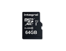 Load image into Gallery viewer, Integral INMSDX64G10-90U1 UltimaPro 64 GB MicroSDXC Class 10 Memory Card up to 90 MB/s, U1 Rating, Black