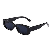 Load image into Gallery viewer, Retro Small Frame Sunglasses Men And Women Trendy Rectangular Sunglasses Cross-border All-match Sunglasses (Black)