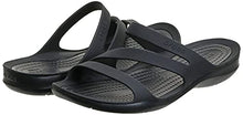 Load image into Gallery viewer, Crocs Women's Swiftwater Sandal, Black/Black, 6 UK