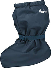 Load image into Gallery viewer, Playshoes Unisex Baby Waterproof Rain Footies with Fleece Lining, Navy-Blue, Medium