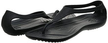 Load image into Gallery viewer, Crocs Women's Crocs Serena Flip W Open Toe Sandals, Black Black 001, 7 UK