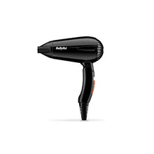 Load image into Gallery viewer, BaByliss Travel 2000 W Hair Dryer - Black