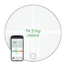Load image into Gallery viewer, QardioBase2 WiFi Smart Scale and Body Analyzer: monitor weight, BMI and body composition, easily store, track and share data. Free app for iOS, Android, Kindle. Works with Apple Health.