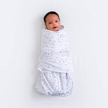 Load image into Gallery viewer, HALO Sleep Sleepsack Swaddle, 1.5 TOG 100% Cotton Swaddle, Newborn Baby Swaddle Blanket, Unisex for Boys and Girls, 0-3 Months, Midnight Moons Blue