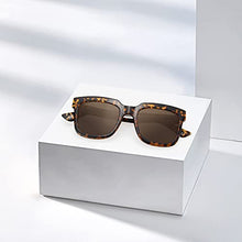Load image into Gallery viewer, LAVOTTI Trendy Square Sunglasses for Men Women Retro Style UV400 Protection (Amber Tortoise)