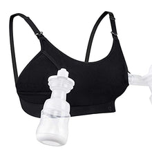 Load image into Gallery viewer, Hands Free Pumping Bra, Momcozy Adjustable Breast-Pumps Holding and Nursing Bra, Suitable for Breastfeeding-Pumps by Lansinoh, Philips Avent, Spectra, Evenflo and More(Black,X-Small)