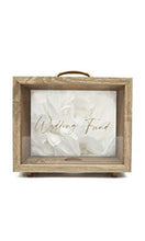 Load image into Gallery viewer, Wedding Fund Savings Money Box, Adult Piggy Bank Keepsake Present Idea for Couples, Wooden Frame Bank Saver for Notes & Coins, Ideal Engagement Present, Party Display or Home Decor, Gift Packaged