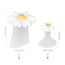 Load image into Gallery viewer, Frcolor Daisy Silicone Toe Separators Gel Foot Toe Spacers Pedicures Nail Art Tools 8pcs (White)