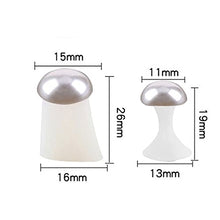 Load image into Gallery viewer, 8 Pcs Silicon Toe Separators, Toe Seperators Silicone, Toe Dividers, Gel Foot Toe Spacers, Toe Separators for Overlapping Toes for Pedicure Manicure Nail Art(Pearl)