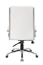 Load image into Gallery viewer, Boss Office Products Boss Executive CaressoftPlus Chair with Metal Chrome Finish, White, 28" D x 27" W x 47" H