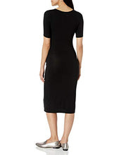 Load image into Gallery viewer, Amazon Essentials Maternity Short-sleeve Dress, Black, S