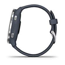 Load image into Gallery viewer, Garmin Venu 2 GPS smartwatch with all-day health monitoring, Silver Bezel with Granite Blue Case and Silicone Band
