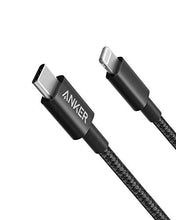 Load image into Gallery viewer, Anker USB C to Lightning Cable, 331 Cable, New Nylon Fast Charging Cord (6ft, MFi Certified) iPhone Charger Cable for iPhone 13 13 Pro 12 Pro Max 12 11 X XS XR, AirPods Pro, Supports Power Delivery