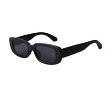 Load image into Gallery viewer, ADEWU Retro Rectangle Sunglasses for Women Men Trendy Square Sunglasses Vintage Glasses with UV400 Protection for Ladies Teen Girls Men (Z-Black)