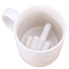 Load image into Gallery viewer, Up Yours Mug Finger Funny Ceramic Cup - Hilarious Novelty Rude Gift for That Special Someone!