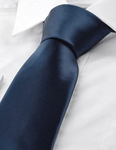 Load image into Gallery viewer, Men's Tie Solid Color Neckties For Men Business Wedding Formal Ties (Navy)