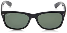Load image into Gallery viewer, Ray-Ban Unisex New Wayfarer Classic Sunglasses, Black With Green Classic G-15 Lens, 55 mm UK
